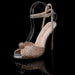 Dio Rhinestone Pearls White Beige Wedding Shoe - Dio Kollections