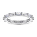 S925 Silver Women's Sterling Row Ring Same Row Diamond Zircon Women's Silver Ring Z+2 1/2 - Dio Kollections