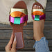 Plus Size Slippers 2025 Summer Versatile Style Cross Flat Slippers Size 35-43 - Dio Kollections