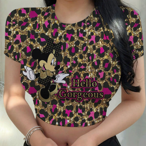 Dio Golden Disney Stitch Crop Top - Dio Kollections