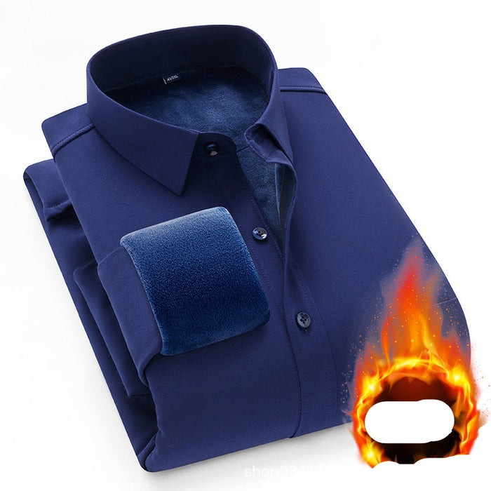 Folded blue shirt with a fiery effect on a white background