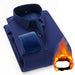Folded blue shirt with a fiery effect on a white background