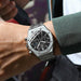 Dio Waterproof High-End Three-Eye Six-Needle Moon Phase Steel Strip Men's Watch - Dio Kollections