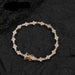 Floral Mixed Set Unisex Tennis Bracelet in Gold and Silver - Dio Kollections