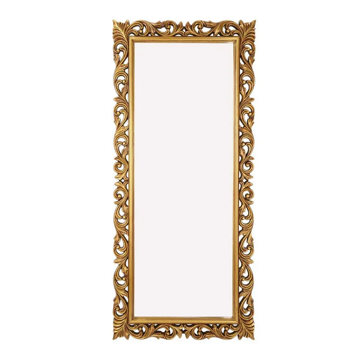 Decorative gold frame on a white background