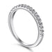 S925 Silver Women's Sterling Row Ring Same Row Diamond Zircon Women's Silver Ring Z+2 1/2 - Dio Kollections
