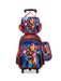 Children's school bag set with Iron Man design on a white background