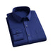 Men's Shirt With Pockets Middle-Aged Long-Sleeved Casual No-iron Four-Sided Stretch Business Shirt - Dio Kollections