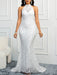 Dio 2024 Mermaid Backless High Neck Wedding Dress - Dio Kollections