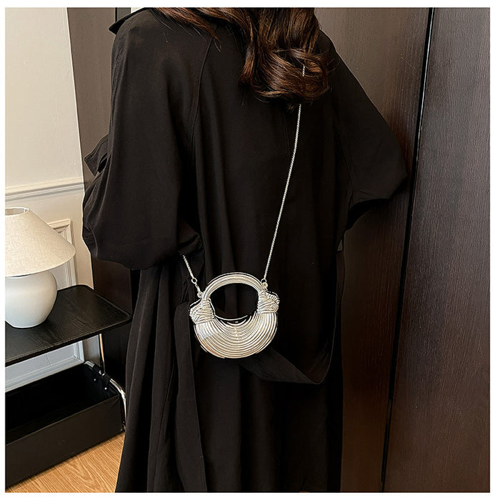 Clutch Bag Women Fashion Western Style Personality Trendy Handbag Crescent Bag