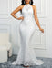 Dio 2024 Mermaid Backless High Neck Wedding Dress - Dio Kollections