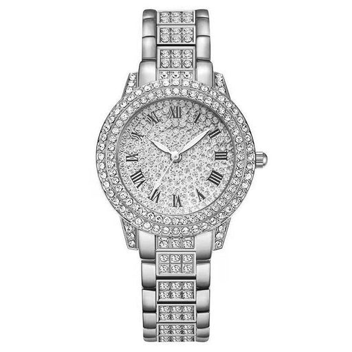 Full Diamond Roman Pattern Women's Watch Bracelet Cornucopia Women's Style - Dio Kollections