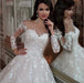 Dio Enchanting Ivory Lace Ball Gown Wedding Dress for Pregnant Brides - Dio Kollections