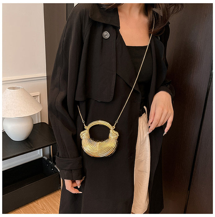 Clutch Bag Women Fashion Western Style Personality Trendy Handbag Crescent Bag