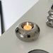 Modern Electroplated Ceramic Silver Round Candle Holder for Elegant Home Decor - Dio Kollections