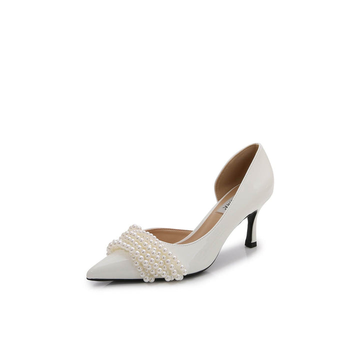 Dio Stiletto Pearl Fairy Tale Wedding Bridesmaid Bridal Shoes - Dio Kollections