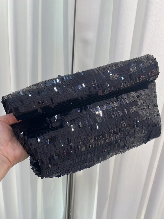 Ultra-Shiny Sequin Clutch Bags French Beaded Evening Handbags