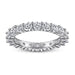 S925 Silver Women's Sterling Row Ring Same Row Diamond Zircon Women's Silver Ring Z+2 1/2 - Dio Kollections