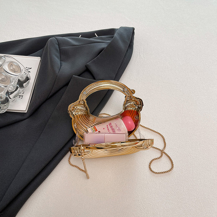 Clutch Bag Women Fashion Western Style Personality Trendy Handbag Crescent Bag