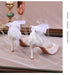 Elegant White Lace High Heel Sandals for Weddings and Special Occasions - Dio Kollections
