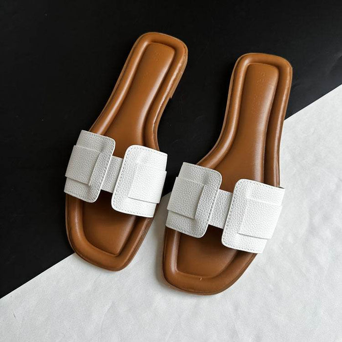 British Comfortable Flat Women's Slippers 36-41 Large Size Women's Shoes - Dio Kollections