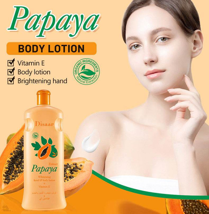Disaar Papaya Body Milk - 300ml Hydrating & Brightening Lotion - Dio Kollections