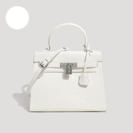 Fashion Trend Kelly Bag Crocodile Pattern Hand luggage Shoulder Versatile Crossbody Bag - Dio Kollections