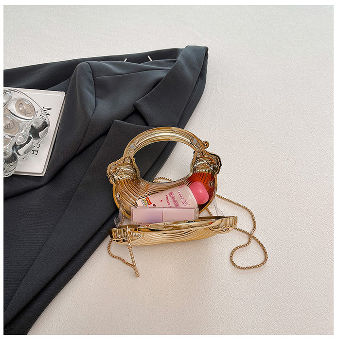 Clutch Bag Women Fashion Western Style Personality Trendy Handbag Crescent Bag