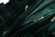 Velvet Beaded Fashion Suit Green Fruit Collar Suit Jacket Lace-up Elastic Wide Leg Pants Two-piece Set - Dio Kollections