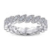 S925 Silver Women's Sterling Row Ring Same Row Diamond Zircon Women's Silver Ring Z+2 1/2 - Dio Kollections
