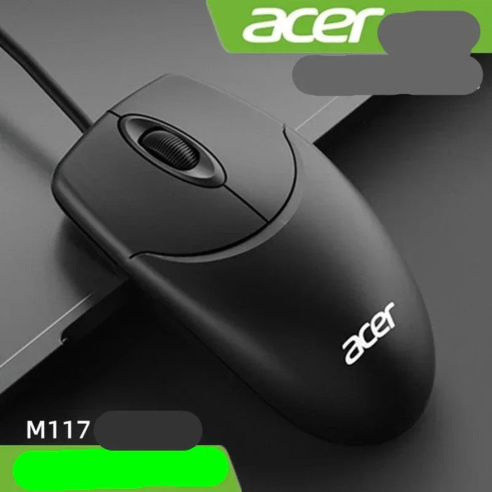 Acer mouse with laptop on a dark background