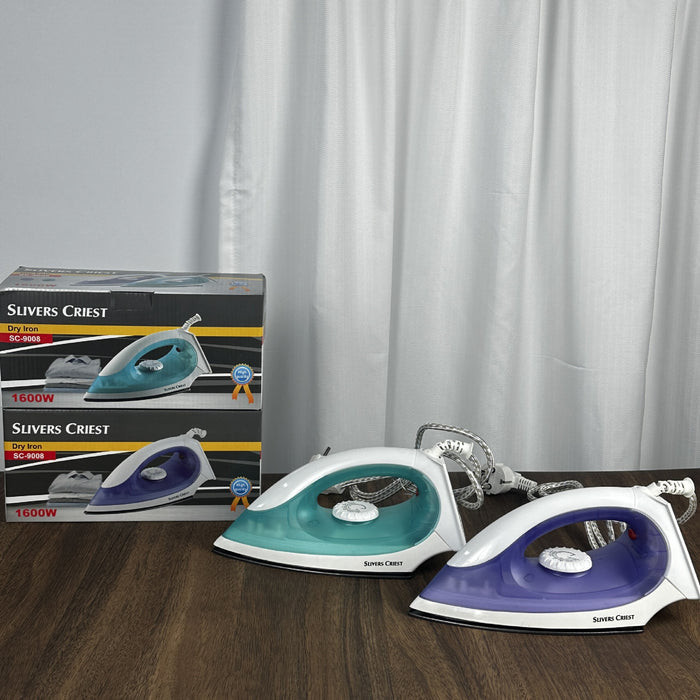 Slayers Crest iron with packaging on a wooden surface