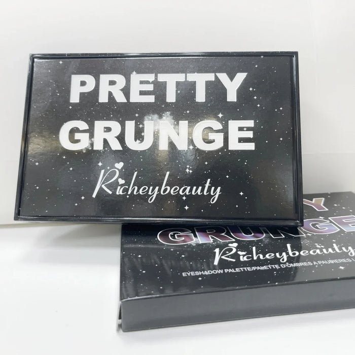 Richeybeauty Pretty Grunge eyeshadow palette packaging on a white background