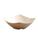 Beige ceramic bowl on a white background