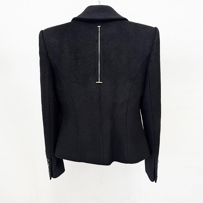 Black blazer on a white background