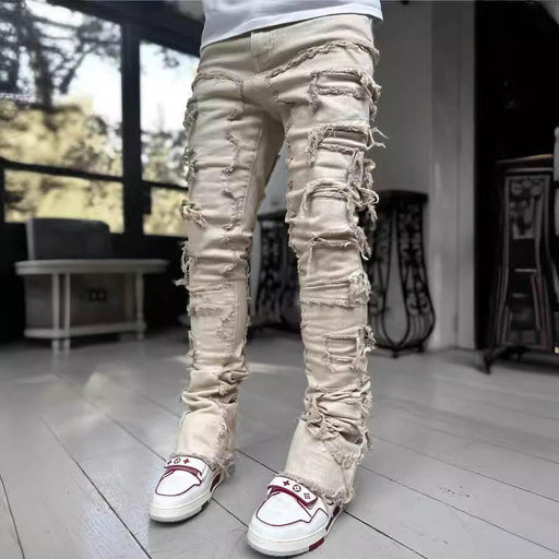 Dio New Men's Denim Straight Pants Street Fashion Stretch Straight Pants - Dio Kollections