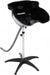 Black hair washing basin with stand on a white background