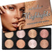 Micolor Highlights 8-color highlight palette with a model's face on the packaging.