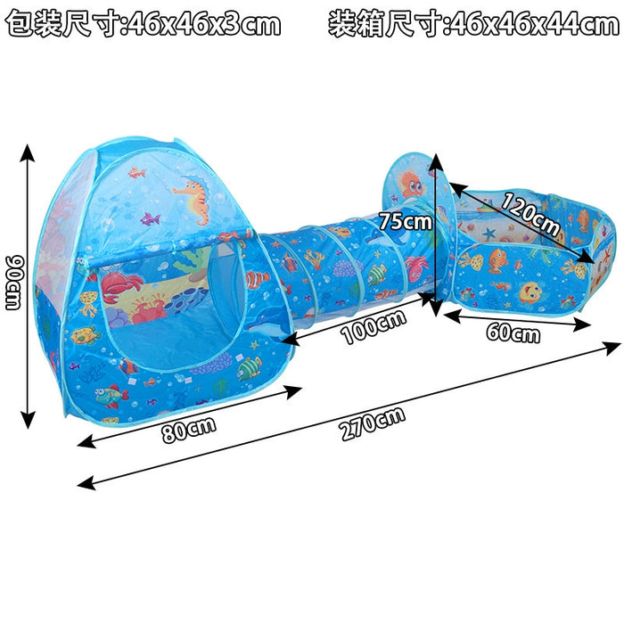 Dio Children's Infant Toddler Tent Crawling Tunnel Game Ball Pit Swimming Pool Toy - Dio Kollections