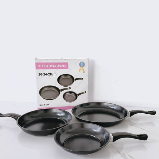 Pot Set 3 Piece Set Three Piece Cookware Set Pan Wok Frying Pan - Dio Kollections