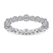 S925 Silver Women's Sterling Row Ring Same Row Diamond Zircon Women's Silver Ring Z+2 1/2 - Dio Kollections