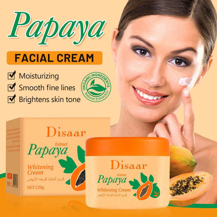 Disaar Papaya Cream 120g - Universal Skin Moisturizing & Brightening Cream - Dio Kollections