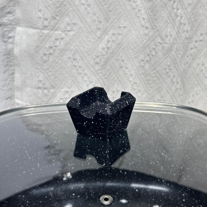 25-Piece Premium Non-Stick Medical Stone Cookware Set in Black and Pink - Dio Kollections