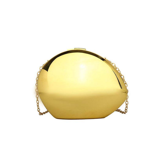 Trendy Oval Acrylic Box Bag with Chain Strap - Dio Kollections