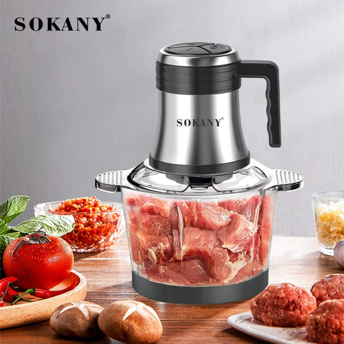 Dio SOKANY 3L Electric 800W Powerful Multifunctional Meat Grinder Home Appliance Food Processor Meat Vegetables Blender Grinder - Dio Kollections