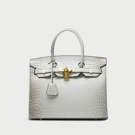 Dio New Fashion Platinum Bag Women's Lychee Pattern Crocodile Pattern HandBag - Dio Kollections