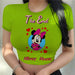 Dio Women's Charming Slim Cartoon Disney Printing Stitch Crop Top Fit T Shirt - Dio Kollections