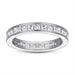 S925 Silver Women's Sterling Row Ring Same Row Diamond Zircon Women's Silver Ring Z+2 1/2 - Dio Kollections