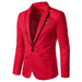 Dio One Button Blazer Men's Slim Jacket Business Casual Wedding Groom Suit - Dio Kollections