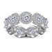 S925 Silver Women's Sterling Row Ring Same Row Diamond Zircon Women's Silver Ring Z+2 1/2 - Dio Kollections